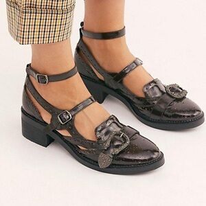 Free People x Silent D Thunderbird Oxfords in Brown